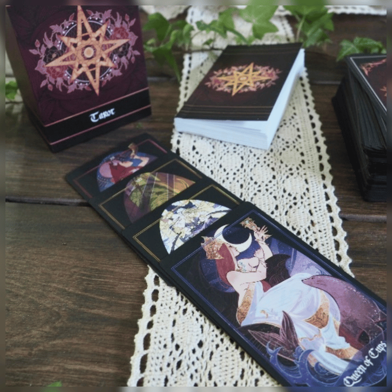 リサの物語タロットカード ブラックエディション｜作者直輸入・希少