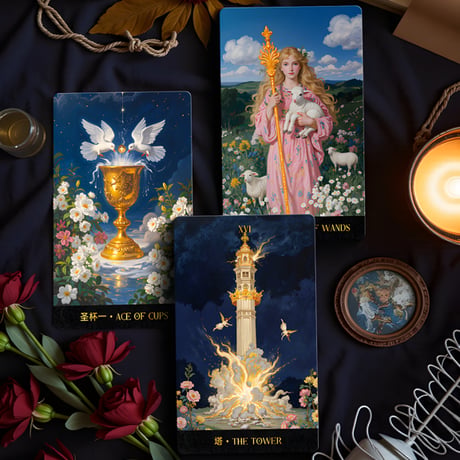 ムーンシャドウ・フローラル・ヴォウタロットカード  (Moonshadow Floral Votarot) ｜正規輸入品