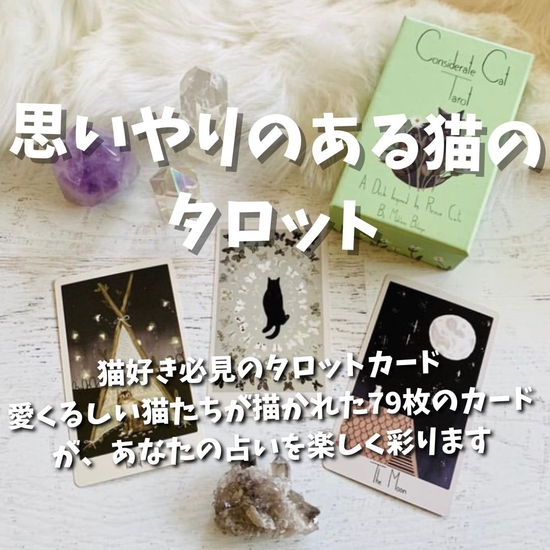 思いやりのある猫のタロットカード｜作者直輸入・希少デッキ