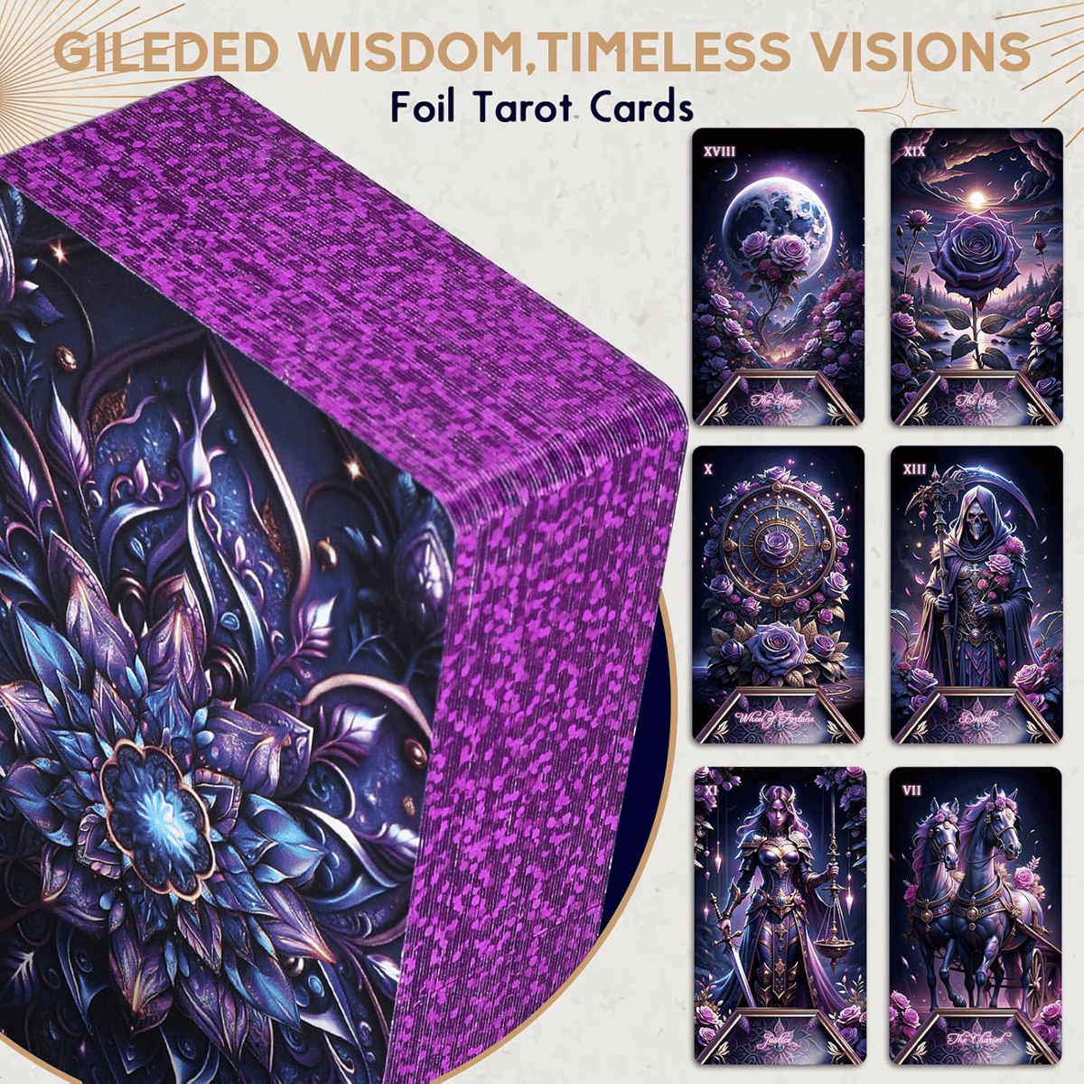 パープルローズタロットカード (正規品・希少) | タロクル｜TaroCle