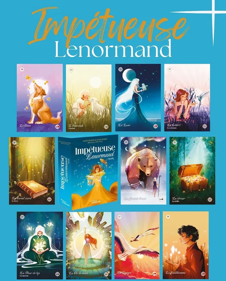 ✨訳あり✨フランス人気アーティスト待望の気品あるルノルマンカード！タロットカード ✨金縁✨フランス人気アーティスト待望の気品あるルノルマンカード