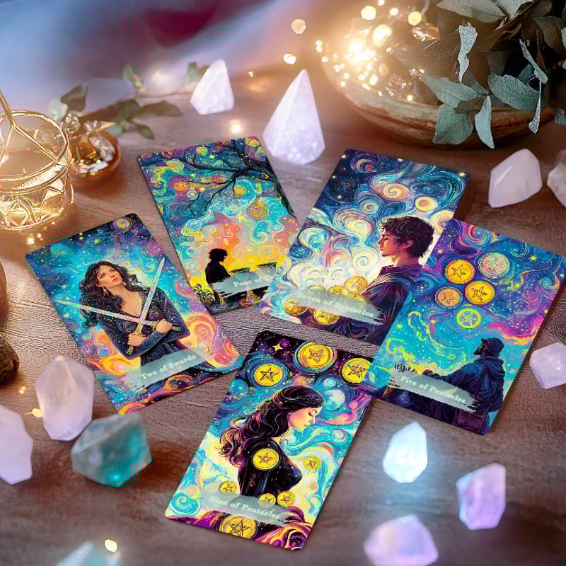 【正規品タロットカード】超美麗✨希少海外インディーズ✨幻想的なダークアートデッキ fit=scale-down,w=1200