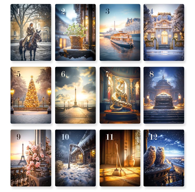 【正規品ルノルマンカード】数量限定で作られた希少入手困難品✨冬のパリのルノルマン パリの冬ルノルマンカード (正規品・希少) | タロクル｜TaroCle