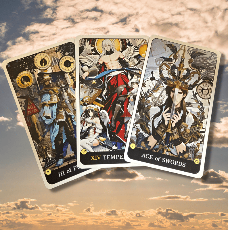 【正規品タロットカード】超キュートなアニメアート調デッキ✨豪華コレクターver JAPANESE ANIME TAROT ジャパニーズ アニメ タロット