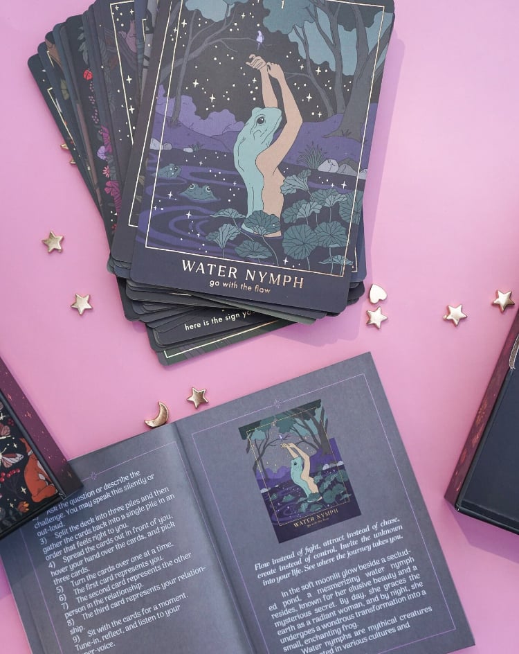 【正規品オラクルカード】オーストラリアの人気ファンタジー作家✨おとぎ話のデッキ フォレストテイルズオラクルカード｜作者直輸入・希少デッキ