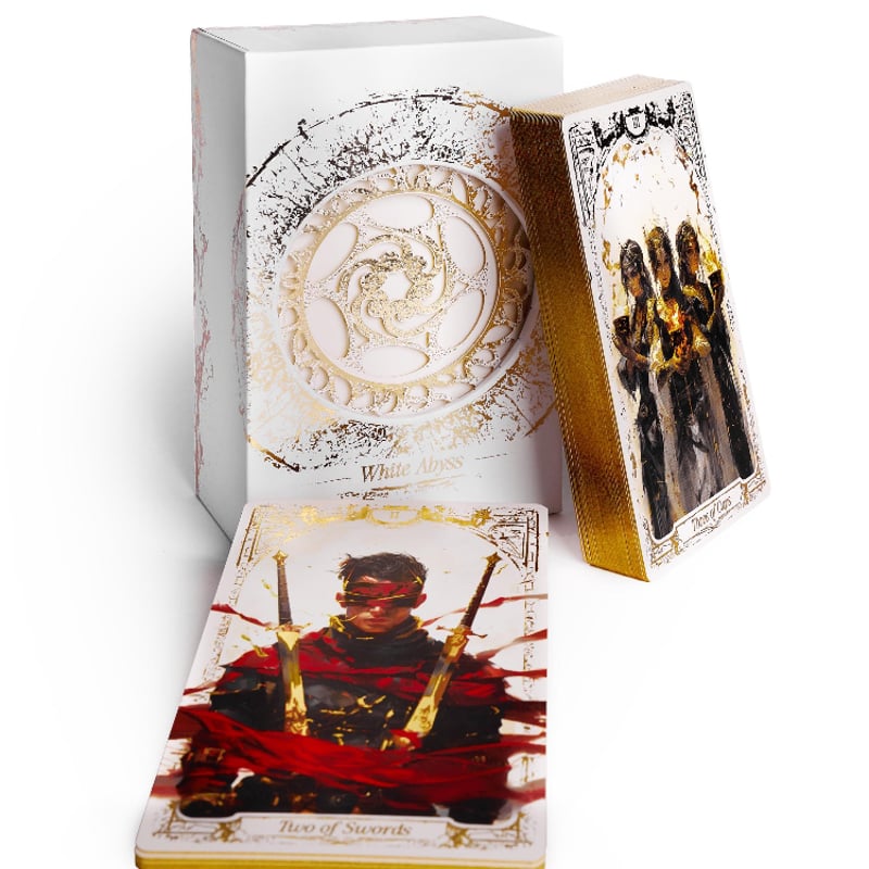 【正規品タロットカード】希少✨純白×金箔のプレミアム仕様ホワイトゴールドタロット 正規品タロットカード】希少✨純白×金箔のプレミアム仕様