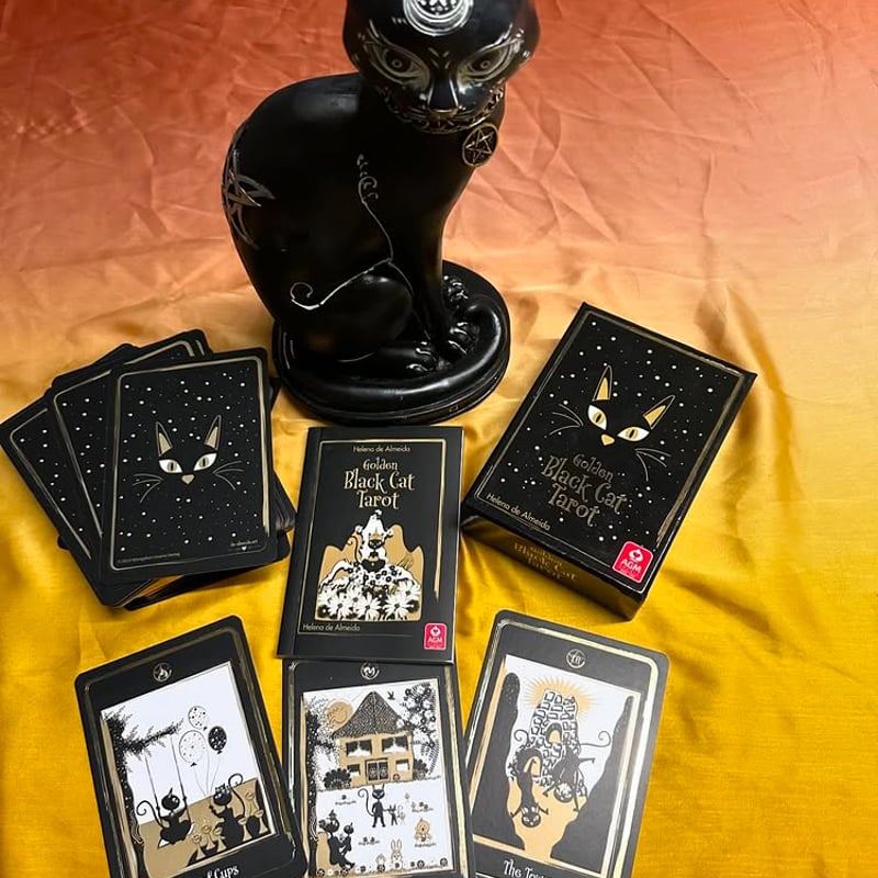 ゴールデンブラックキャットタロットカード｜正規輸入品 | タロクル