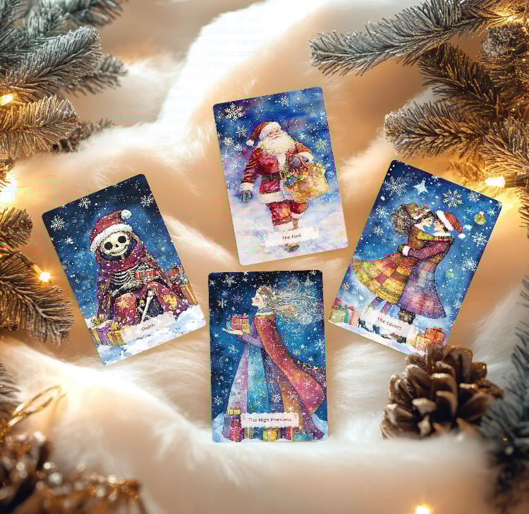 【正規品タロットカード】美麗イラスト✨ビンテージクリスマスタロット 正規品タロットカード】美麗イラスト✨ビンテージクリスマス