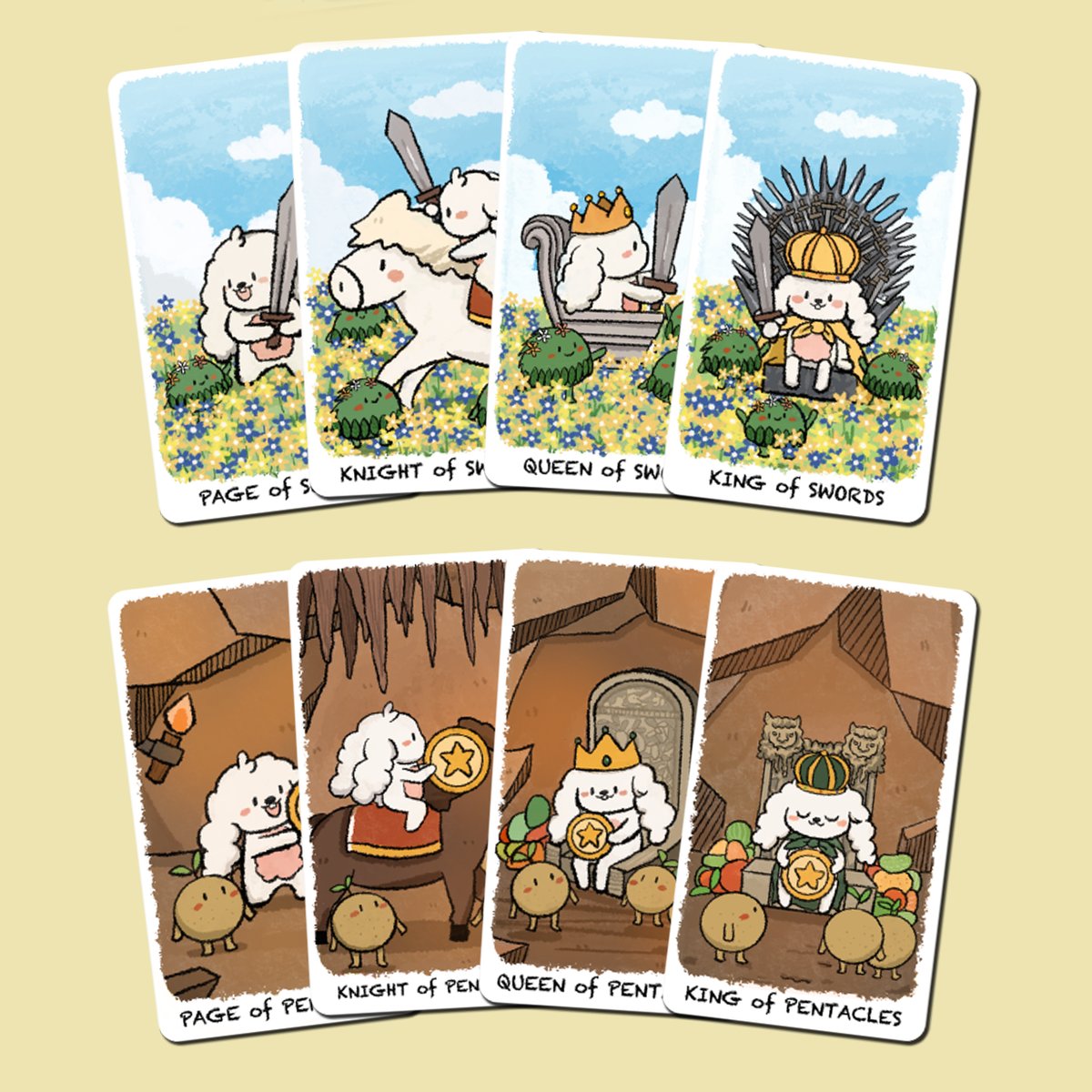 正規品タロットカード】クラシカルな絵柄の貴族動物✨ロイヤルアニマル