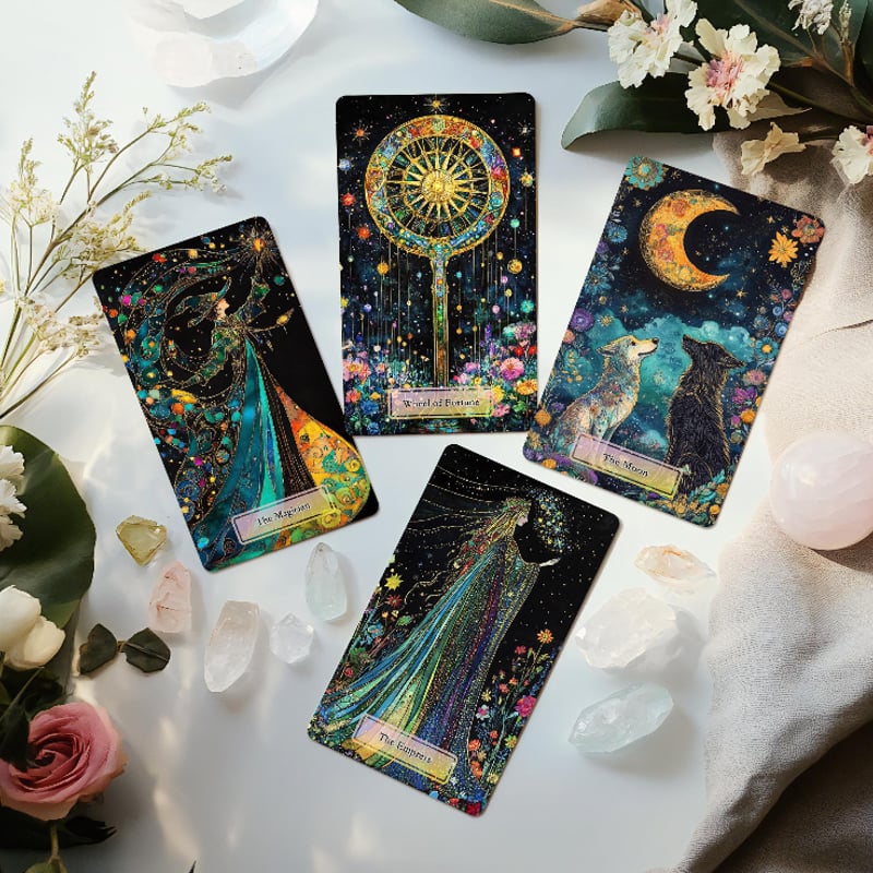 【正規品タロットカード】希少レア✨鮮やかな色彩のカーニバルを描いた超美麗デッキ セレスティアルカーニバルタロットカード (正規品・希少