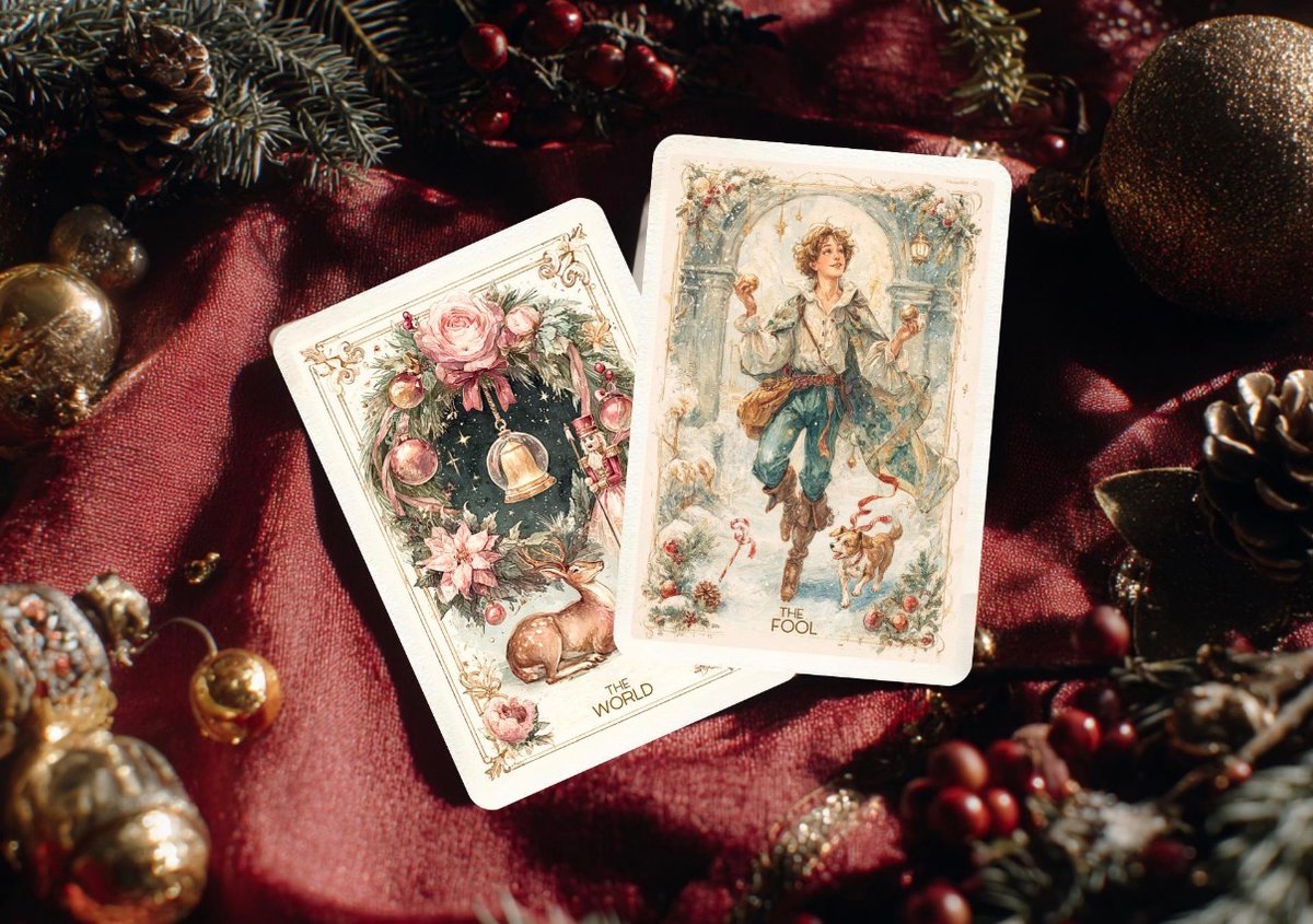 ✨クリスマスを先取り✨ファンタジーとモダンがマッチしたクリスマスのタロットカード ✨クリスマスを先取り✨ファンタジーとモダンがマッチしたクリスマスの
