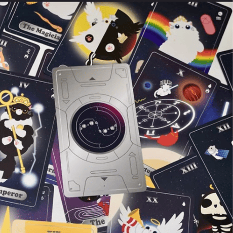 宇宙猫のタロットカード｜作者直輸入・希少デッキ