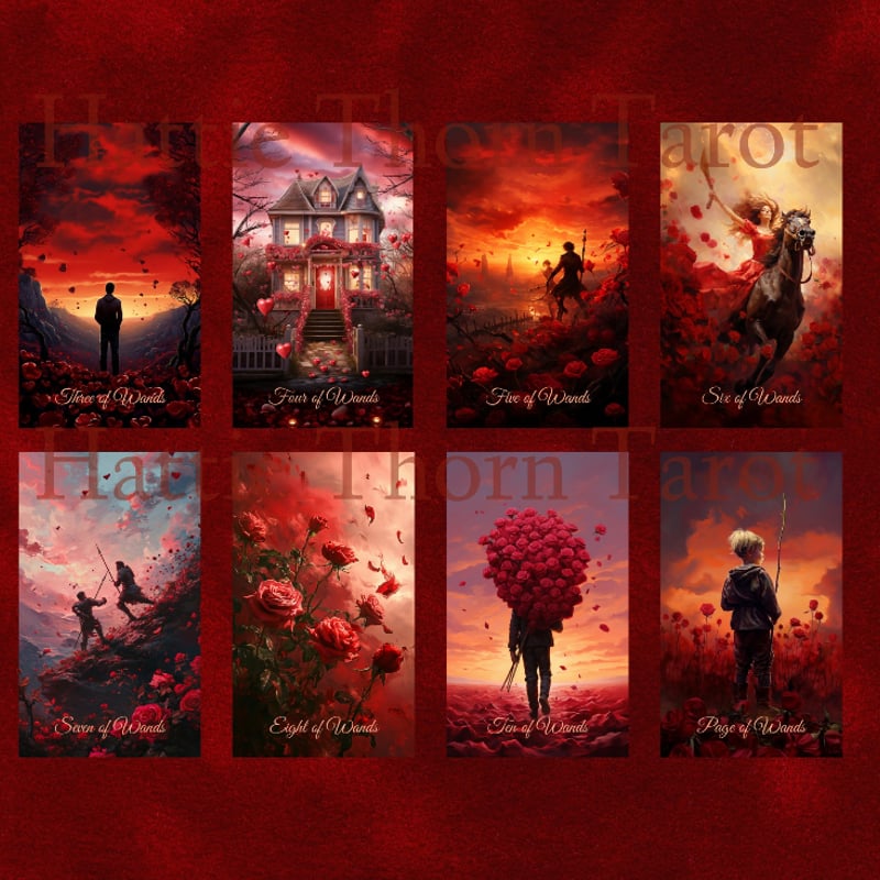 スカーレットローズラブタロットカード｜作者直輸入・希少デッキ