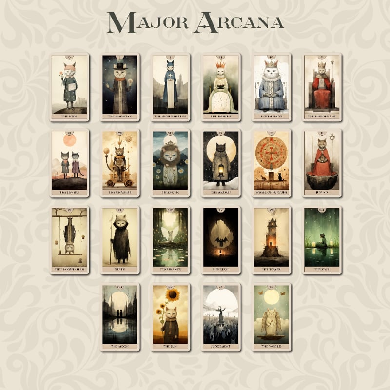 キャットタロットカード(Cat Tarot)｜作者直輸入・希少デッキ