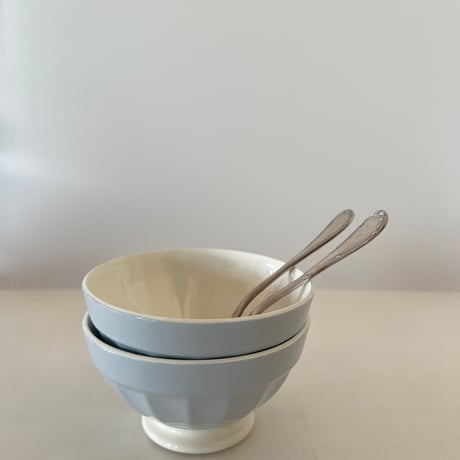 Digoin＆Sarreguemines　ペールブルーのカフェオレボウルB