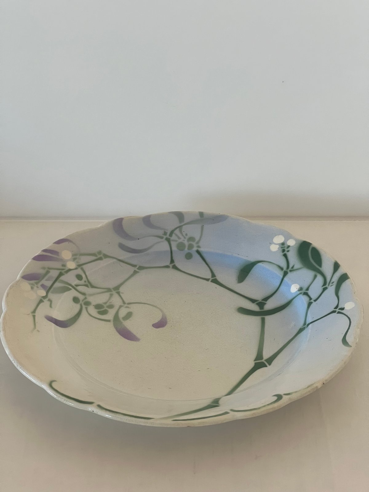 K&G Lunéville エドモンラシュナルによるヤドリギのディナー皿B