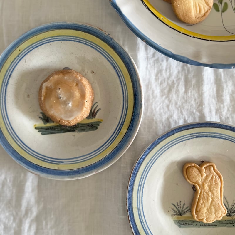 カンペール焼きの絵皿2枚セット | Cécil Le deuxième Brocante