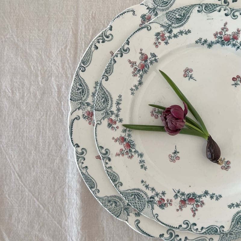 フランスアンティーク　ロンウィ　Longwy Vincennes レギュミエ フランスアンティーク ロンウィ Longwy Vincennes レギュミエ