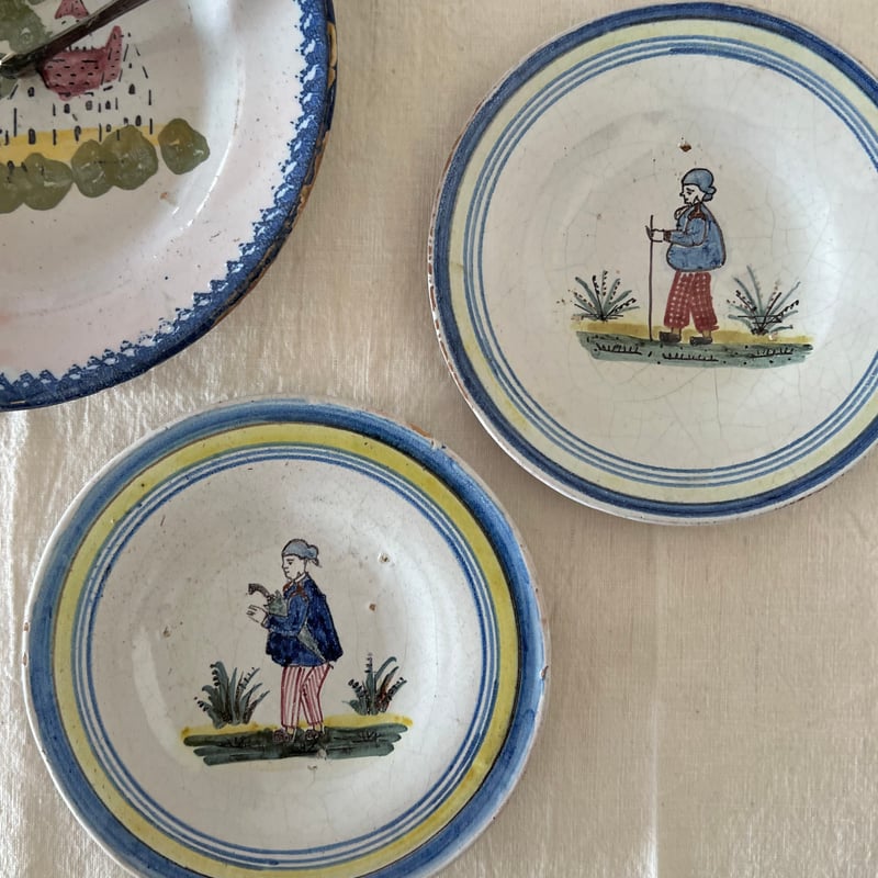 【未使用】アンリオカンペール　稀少デザイン フランス製　27cm皿 未使用】アンリオカンペール 稀少デザイン フランス製 27cm皿 【公式通販】