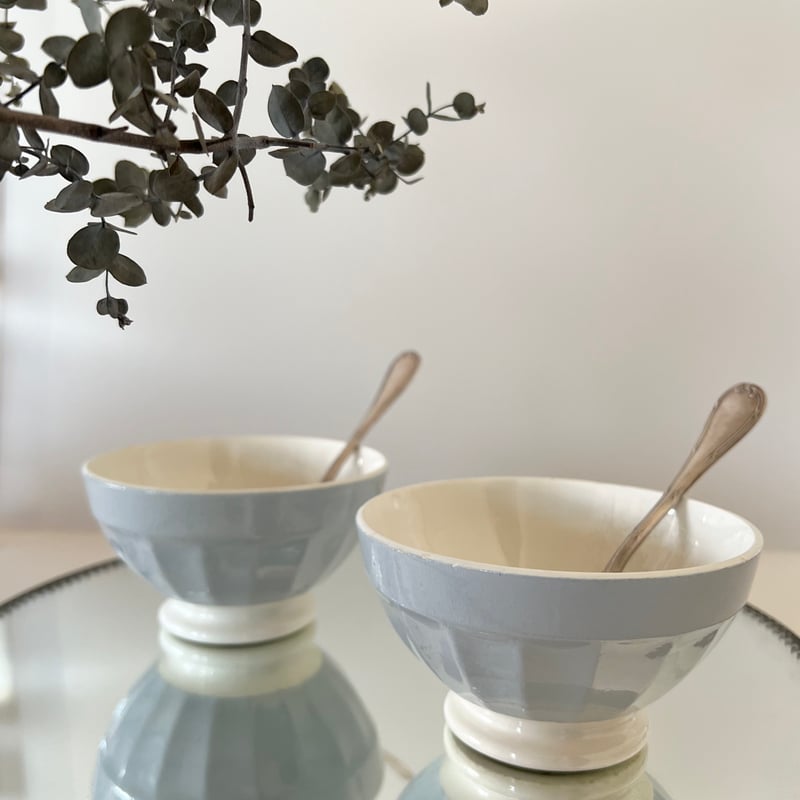 アンティークカフェオレボウル（ブルーグレー） アンティークカフェオレボウル（ブルーグレー）