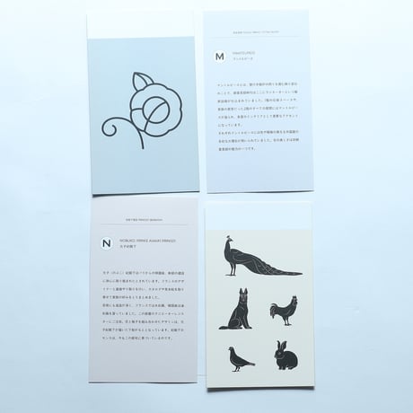 旧朝香宮邸を読み解くA to Z 展　アルファベットカードセット/東京都庭園美術館(2024)