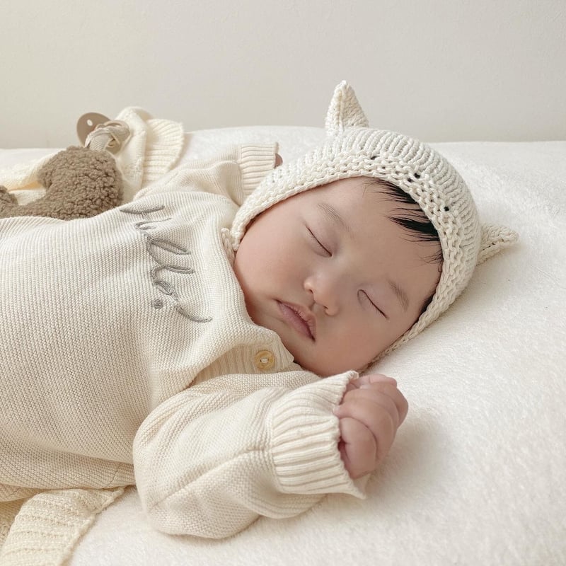 編み物キット〕ねこ耳ボンネット | coral