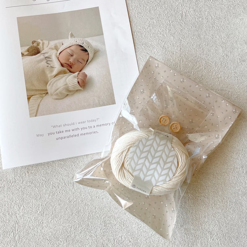 編み物キット〕ねこ耳ボンネット | coral