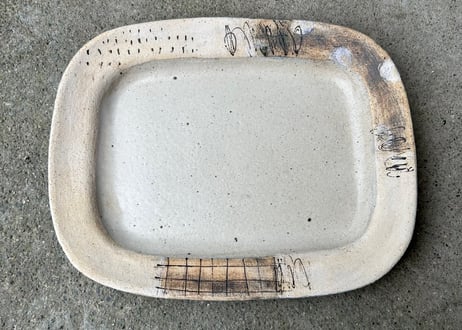 岡村朝子　岡村工房　花柄プレート　ピンクの花柄プレート　取り皿2枚セット 岡村朝子 岡村工房 花柄プレート ピンクの花柄プレート 取り皿2枚