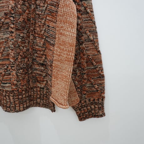 MIX CABLE WIDE CREW (BROWN)