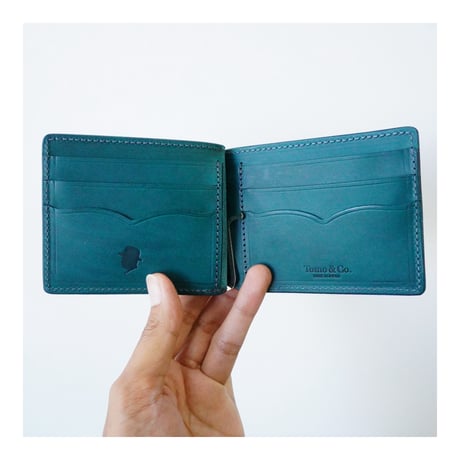 "PULL TAB MONEY CLIP WALEET" (TURQUIOISE)
