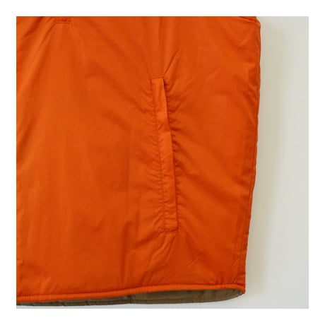 TWO-FACE QUILTED VEST (CINNAMON ORANGE)