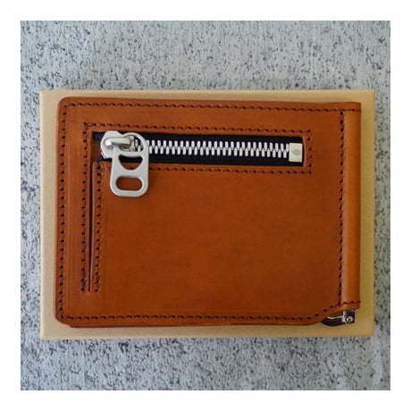 "PULL TAB MONEY CLIP WALEET" (BROWN)