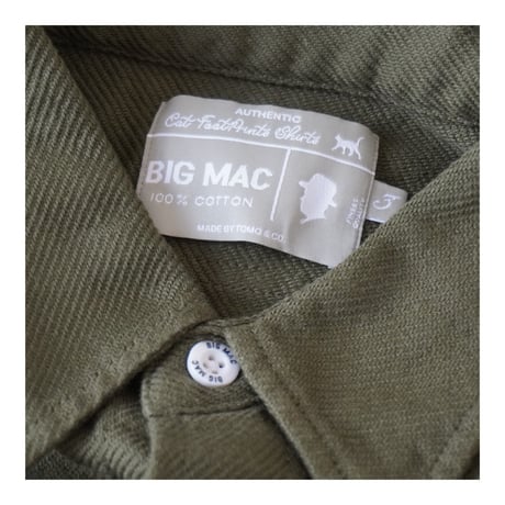 CAT FOOT PRINT NEL SHIRTS (KHAKI)