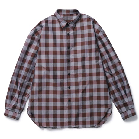 BLOCK CHECK SHIRTS (BROWN CHECK)