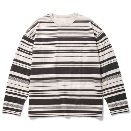 IRREGULAR BORDER L/S T (BROWN)