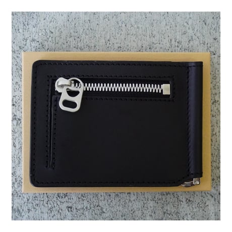 "PULL TAB MONEY CLIP WALEET" (BLACK)