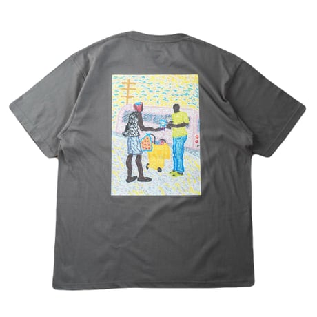 "JAMAICAN SCENE" T-SHIRTS (GRAY)