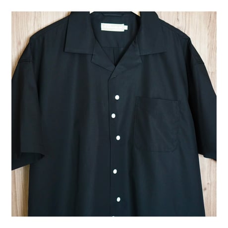 AUTHENTIC CAT TRACKS OPEN COLLAR SHIRTS (BLACK)