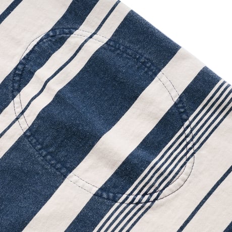 IRREGULAR BORDER L/S T (NAVY)