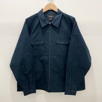 DRY ZIP-UP SWING SHIRT (NAVY CHECK)