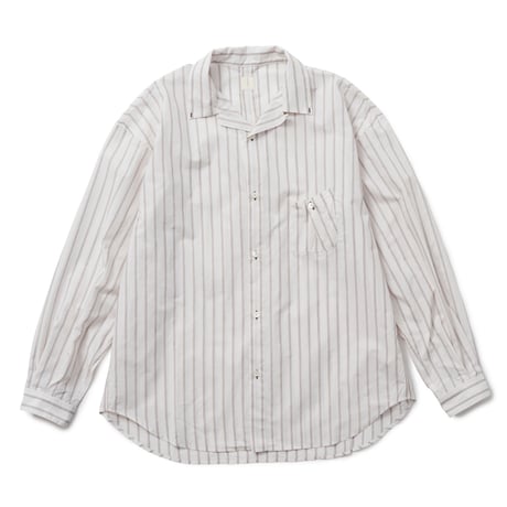 M.K STRIPE SHIRTS (BROWN STRIPE)