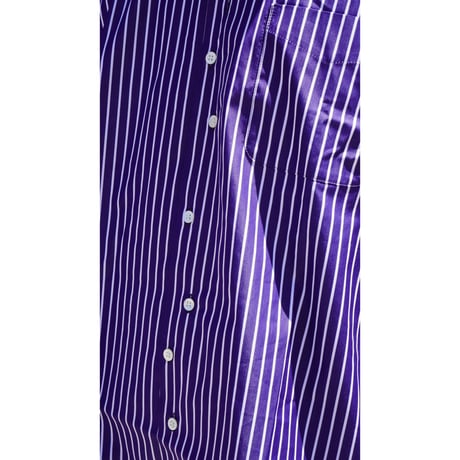 AUTHENTIC CAT TRACKS OPEN COLLAR SHIRTS (NAVY STRIPE)