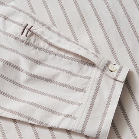 M.K STRIPE SHIRTS (BROWN STRIPE)