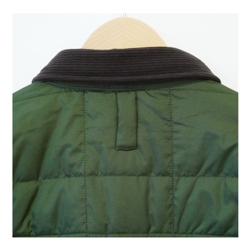 QUILTED PUFFY SHIRT (OLIVE) | plus2023.shop