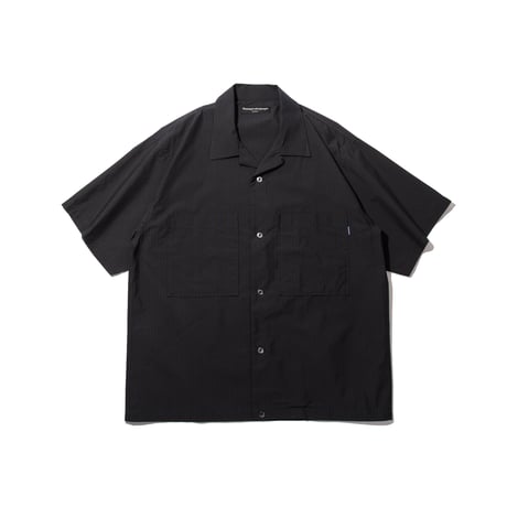 Box Plaid S/S Shirt (Black)