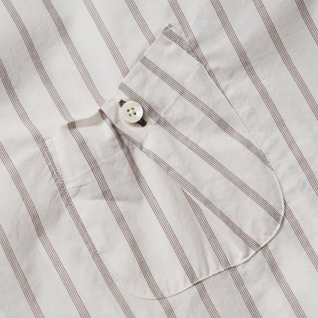 M.K STRIPE SHIRTS (BROWN STRIPE)
