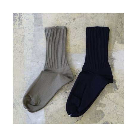 RIB SOX (KHAKI)