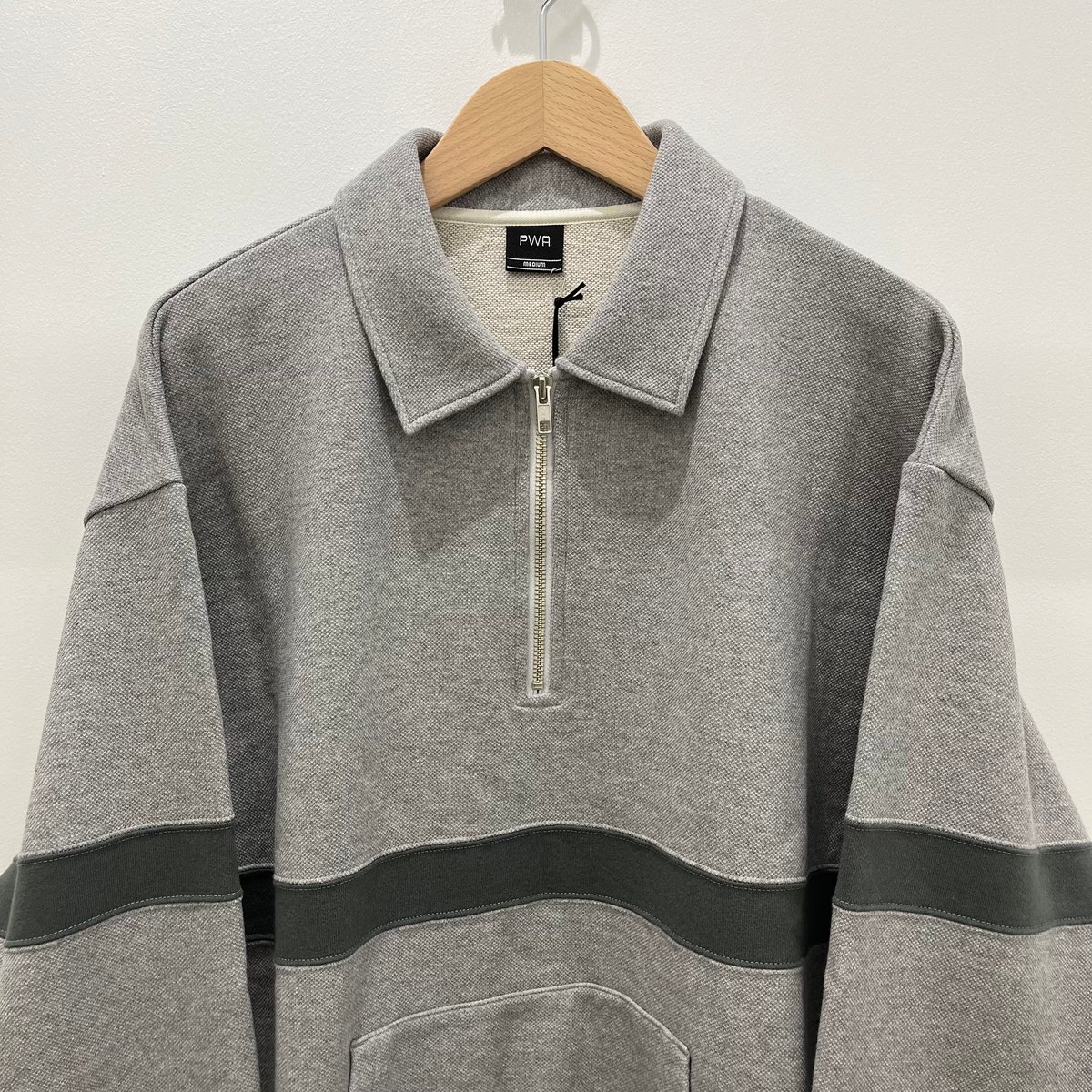 HEAVY KANOKO H/Z POLO (HEATHER GREY) | plus2023