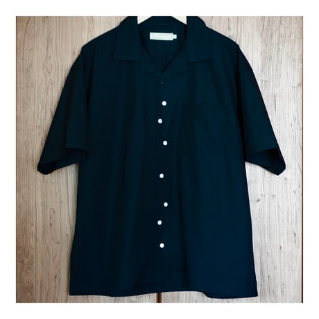 AUTHENTIC CAT TRACKS OPEN COLLAR SHIRTS (BLACK)