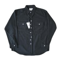 CAT FOOT PRINT NEL SHIRTS (BLACK)